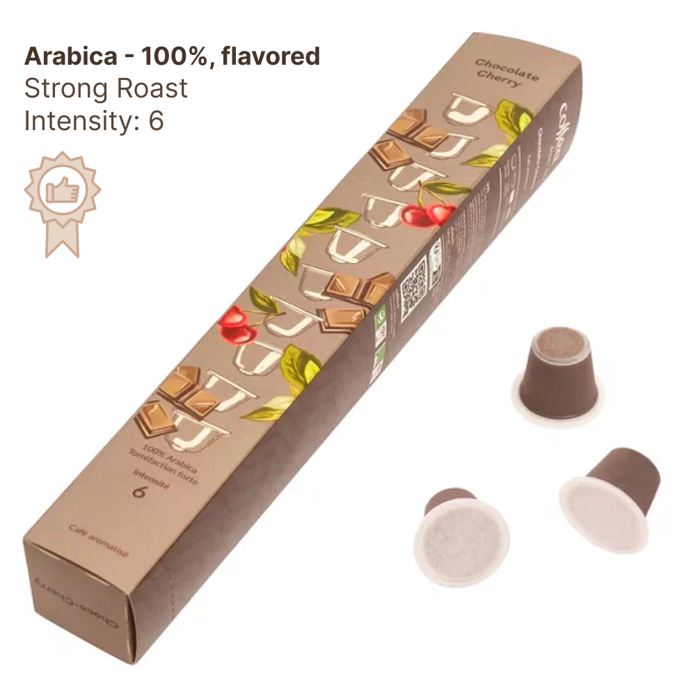 Choco-Cherry Capsule Set for Nespresso Coffee Machine (10pcs)