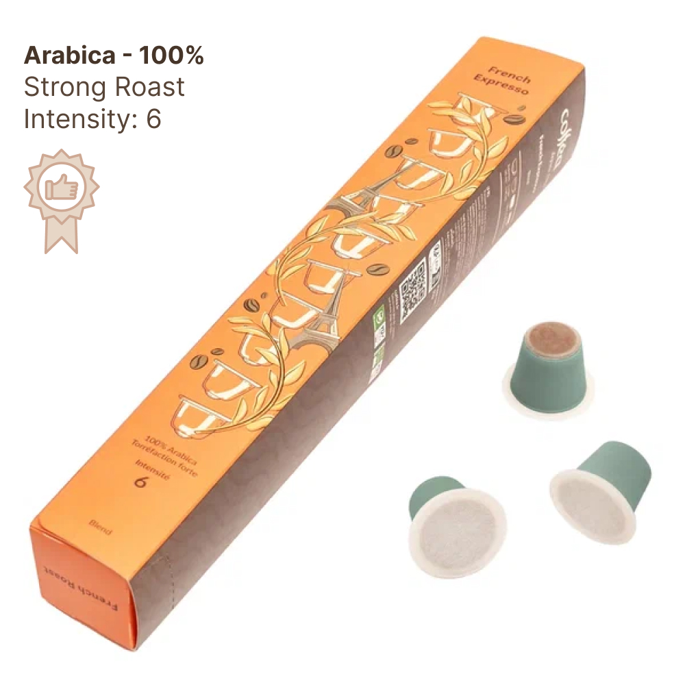 French Espresso Capsule Set for Nespresso Coffee Machine (10pcs)