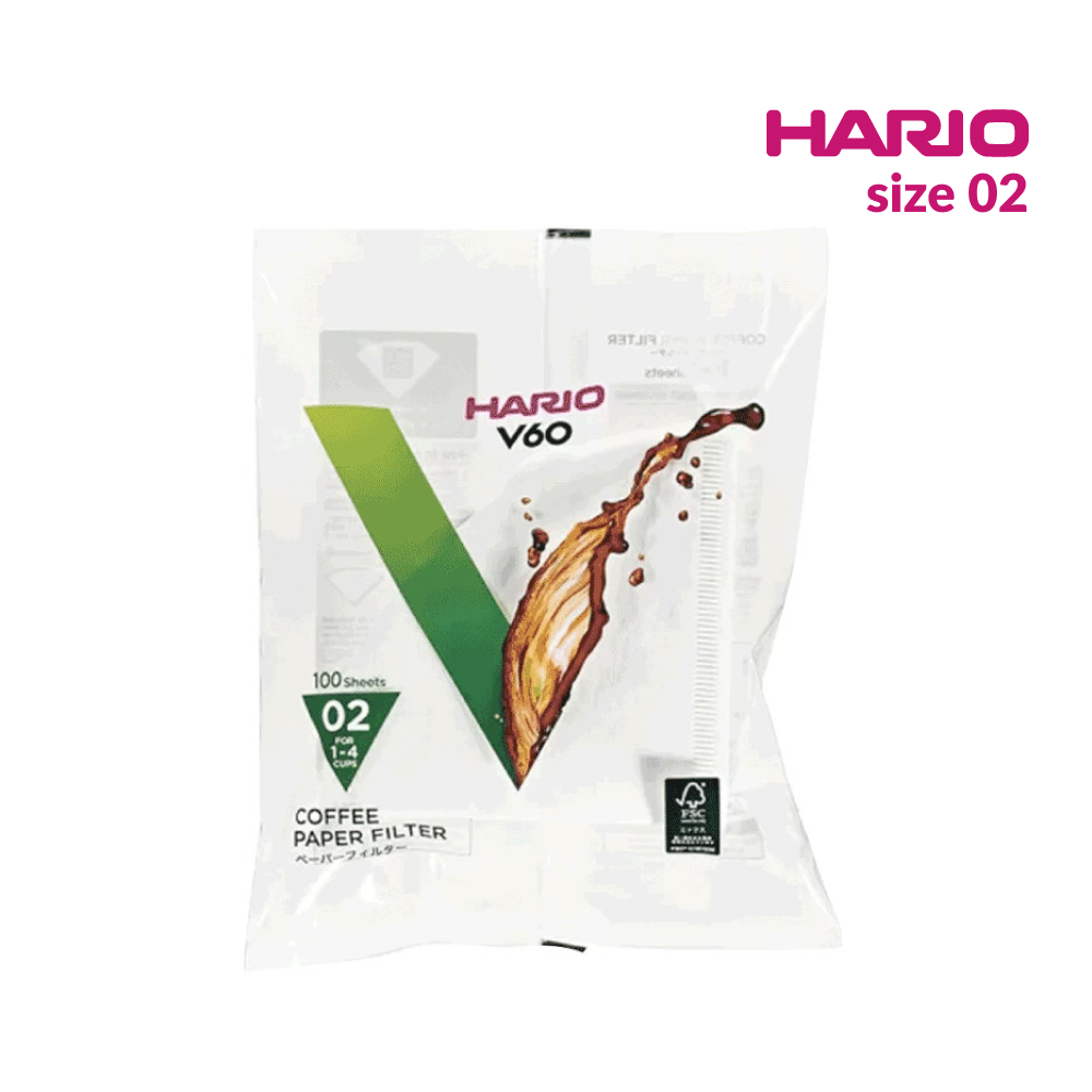 V60 Paper Filters Hario - Size 02 (100pcs)