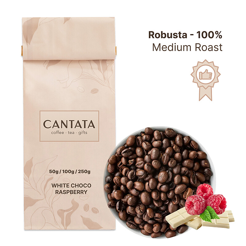 White Choco Raspberry Flavored Coffee